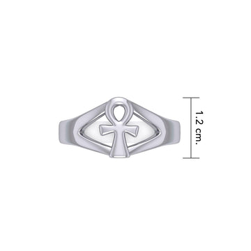 Ankh Cross Silver Ring TRI1294 - Jewelry